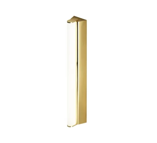 Applique murale, IP METROP 525, laiton satiné, IP44, 3000K, 500lm, L52,5cm, H4,5cm - Cvl