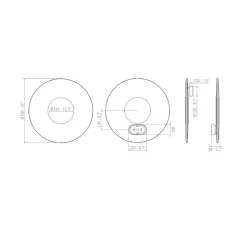 Applique murale, Iris 80, blanc, LED, dim, 2700K, 7350 lm, L78cm, P12cm - Dix heures dix