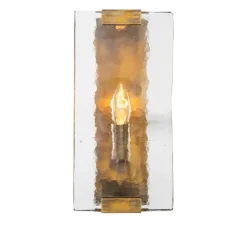 Applique murale, James, laiton vintage, verre soufflé à la main, L15cm, H30,5cm - Eichholtz