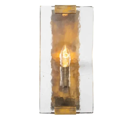 Applique murale, James, laiton vintage, verre soufflé à la main, L15cm, H30,5cm - Eichholtz