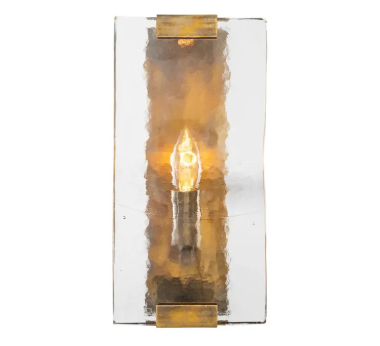 Applique murale, James, laiton vintage, verre soufflé à la main, L15cm, H30,5cm - Eichholtz