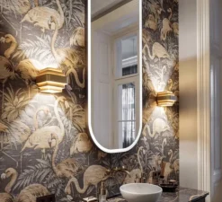 Applique murale, J.J.W. 2.0, or, L17,5cm, H15cm - Wever&Ducre