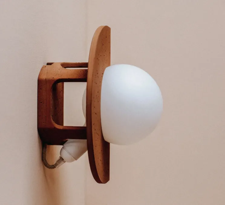 Applique murale, Joseph, câble court, bleu, L22cm, H30cm - Zuri