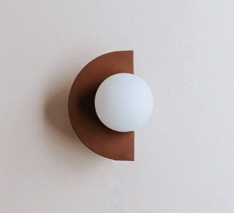 Applique murale, Joseph, châtaigne, L22cm, H30cm - Zuri