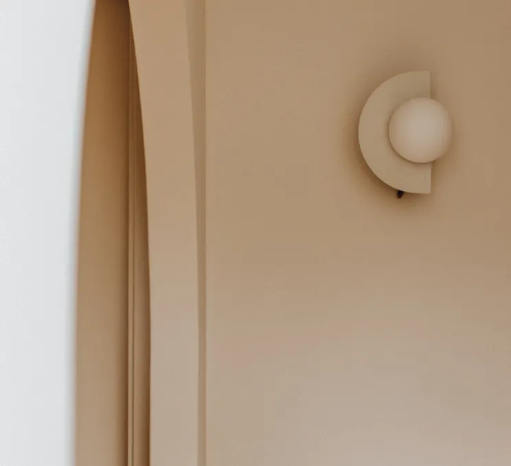 Applique murale, Joseph, rosé, L22cm, H30cm - Zuri