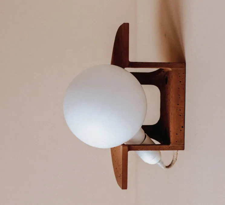 Applique murale, Joseph, rosé, L22cm, H30cm - Zuri