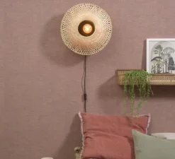 Applique murale, Kalimantan S, naturel, L44cm, H44cm - Good&Mojo