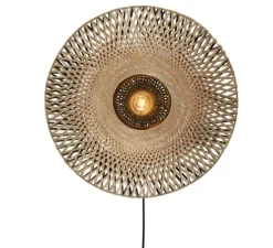 Applique murale, Kalimantan S, naturel, L44cm, H44cm - Good&Mojo