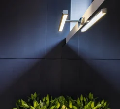 Applique murale, Kashima 350, chrome poli, IP44, LED, 3000K, 165lm, L35cm, H5,5cm - Astro