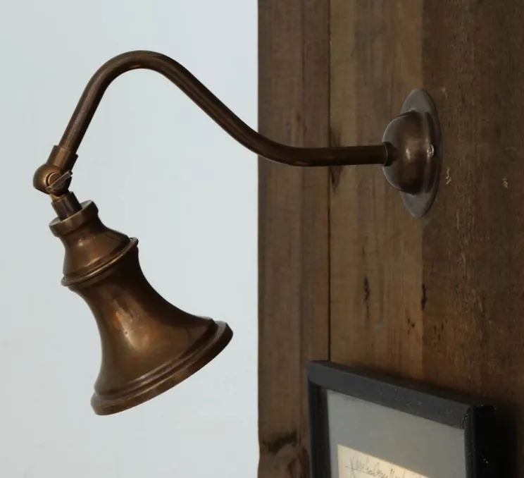 Applique murale, Kent, laiton antique, L20-31cm, H18cm - Mullan Lighting