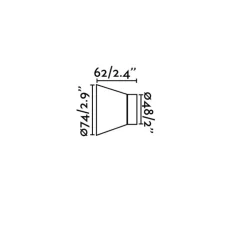 Applique murale, Kera, blanc, Ø7,4cm, l6,2cm - Faro