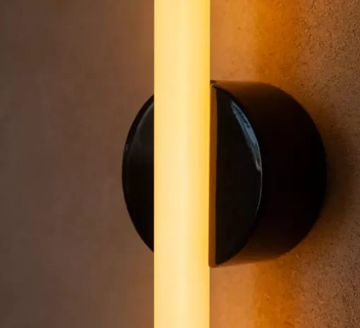 Applique murale, KILTER, gris, IP44, LED, dim, 2700K, 375 lm, L17cm, H64cm - Tala