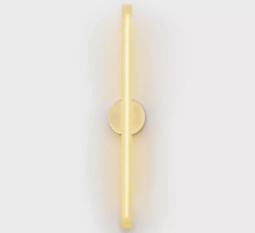 Applique murale, KILTER, laiton, IP44, LED, dim, 2700K, 375 lm, L17cm, H64cm - Tala