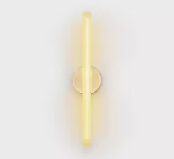 Applique murale, KILTER, laiton, IP44, LED, dim, 2700K, 375 lm, L17cm, H50cm - Tala