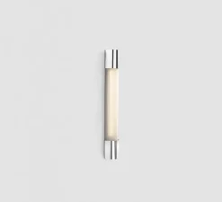 Applique murale, Kiva 600, chrome, IP44, LED, 3000K, 1103 lm, L6,8cm, H60cm - Faro