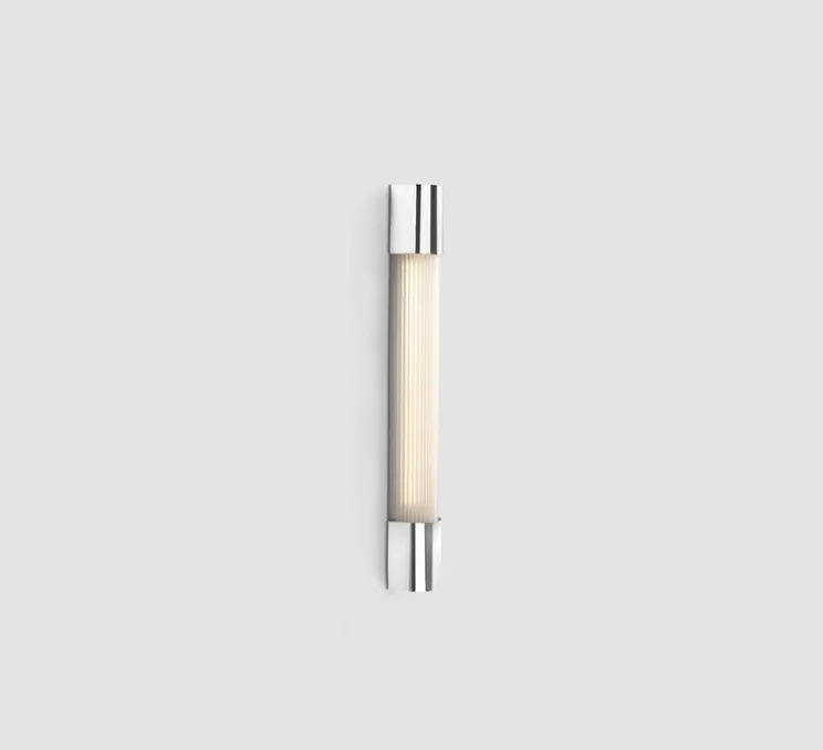 Applique murale, Kiva 600, chrome, IP44, LED, 3000K, 1103 lm, L6,8cm, H60cm - Faro