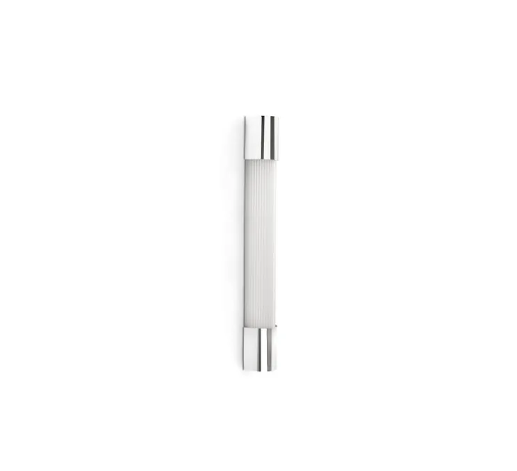 Applique murale, Kiva 600, chrome, IP44, LED, 3000K, 1103 lm, L6,8cm, H60cm - Faro