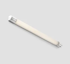 Applique murale, Kiva 1200, chrome, IP44, LED, 3000K, 1852 lm, L6,8cm, H120cm - Faro