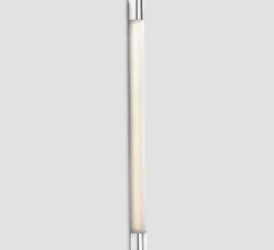 Applique murale, Kiva 1200, chrome, IP44, LED, 3000K, 1852 lm, L6,8cm, H120cm - Faro