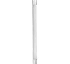 Applique murale, Kiva 1200, chrome, IP44, LED, 3000K, 1852 lm, L6,8cm, H120cm - Faro