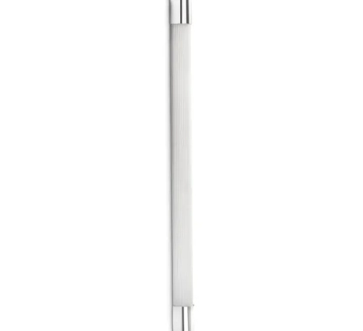 Applique murale, Kiva 1200, chrome, IP44, LED, 3000K, 1852 lm, L6,8cm, H120cm - Faro