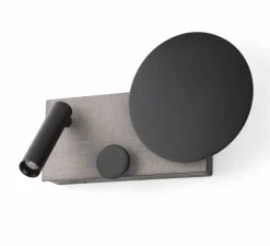 Applique murale, KLEE droite, gris, L30cm, H27cm - Faro