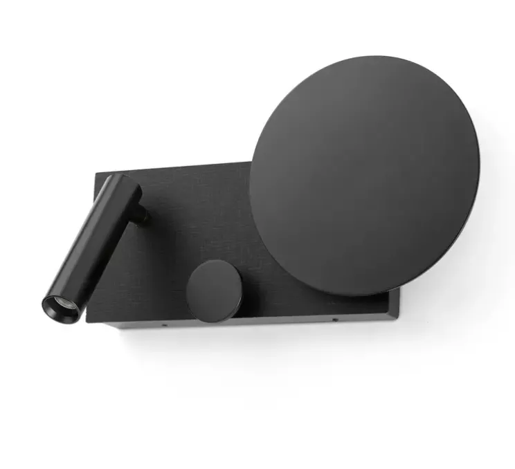 Applique murale, KLEE droite, noir, 2700K, 1021lm, L30cm, H27cm - Faro