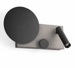 Applique murale, KLEE gauche, gris, L30cm, H27cm - Faro