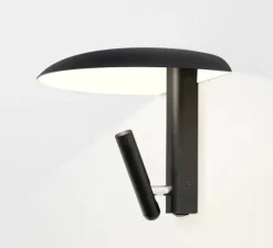 Applique murale, Konoha, noir, LED, 2700K, 137 lm, L27,4cm, H20,8cm - Marset