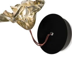 Applique murale, La Fleur, noir et or, L18cm, H16cm - Slamp