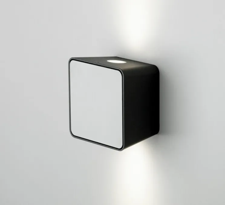 Applique murale, Lab 2 2020, graphite, IP65, LED, 2700K, 378 lm, L12,6cm, H12,6cm - Marset