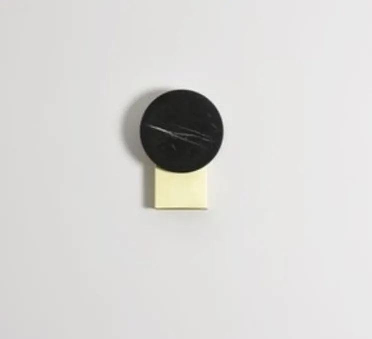 Applique murale, Laga, noir, laiton, LED, dim, 3000K, 300 lm, L16cm, H24cm - Eno Studio