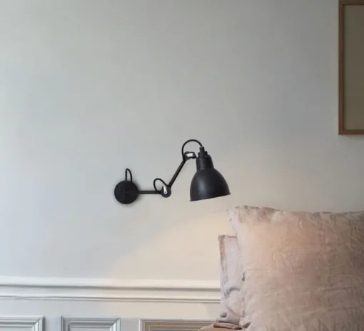 Applique murale, Lampe Gras N°204, noir, L37,3cm, H15,2cm - DCW Editions