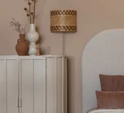 Applique murale, Langkawi, naturel et marron, Ø32cm, H25cm - Good&Mojo