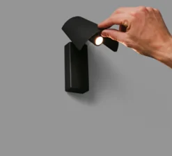 Applique murale, LE PETIT, noir, LED, 3000k, 130lm, H5,5cm, H10cm - Faro