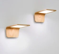 Applique murale LED, Butterfly, chêne, 3000K, L17,5cm - TUNTO
