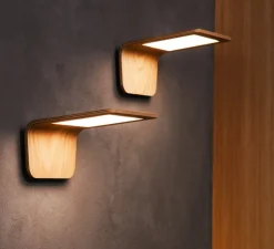 Applique murale LED, Butterfly, chêne, 3000K, L17,5cm - TUNTO