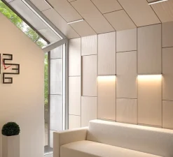 Applique murale, LED40, chêne, L70cm, H4cm, 800lm, 3000K, dimmable - TUNTO