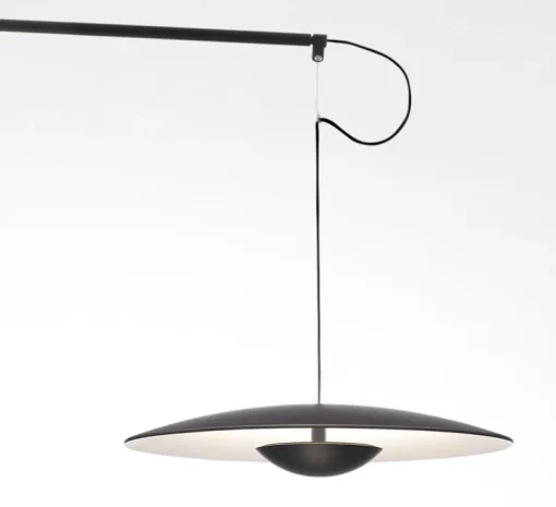 Applique murale, LED, 2700k, 698lm, pivotante, Ginger A XL 42, avec interrupteur, wengé, L132cm - Marset