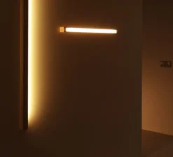 Applique murale, LED40, noyer, 2700K, 400lm, L40cm - TUNTO