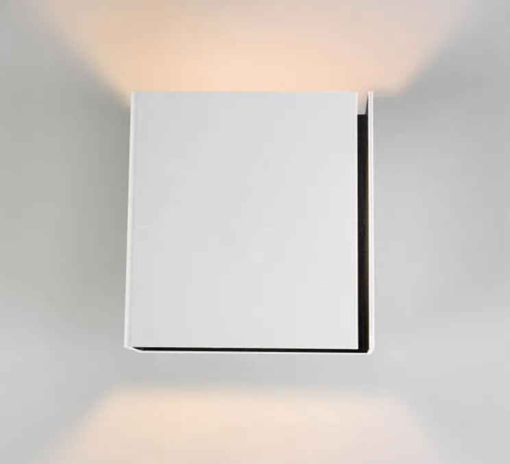 Applique murale LED, Split Medium, blanc, noir, H16cm, L15,2cm - Modular