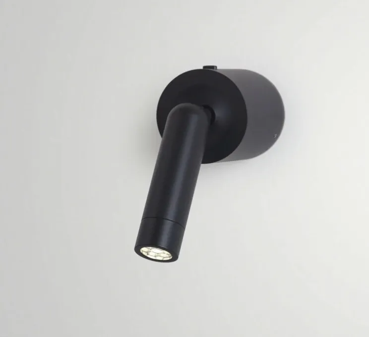 Applique murale, Ledtube A, noir, LED, 2700K, 131 lm, L6,5cm, H6,5cm - Marset