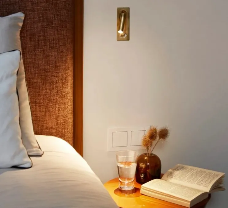 Applique murale, Ledtube Mini, bronze, LED, 2700K, 199 lm, L4,5cm, H11,3cm - Marset