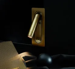 Applique murale, Ledtube Mini, bronze, LED, 2700K, 199 lm, L4,5cm, H11,3cm - Marset