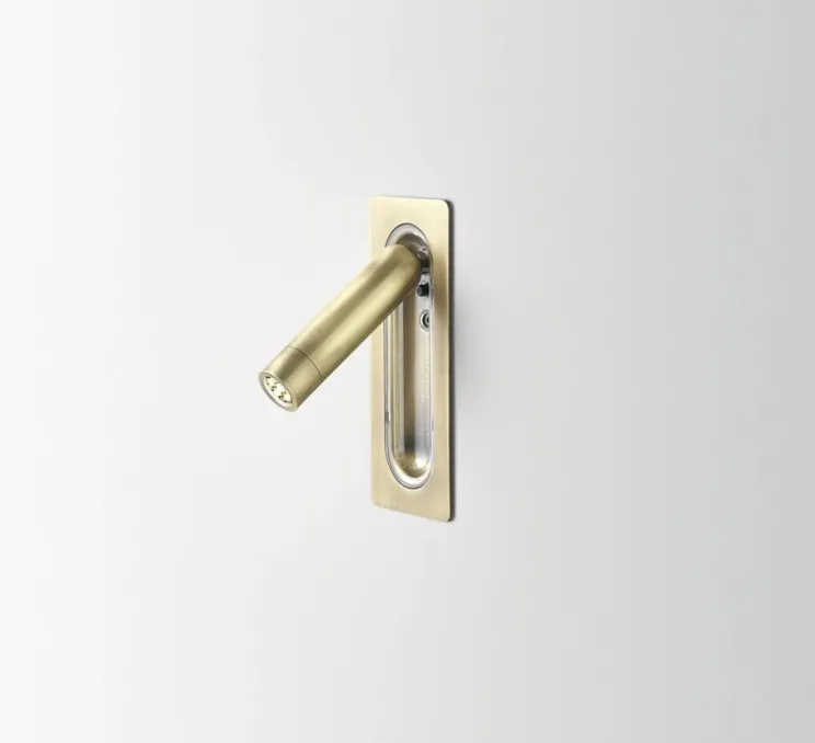 Applique murale, Ledtube Mini, bronze, LED, 2700K, 199 lm, L4,5cm, H11,3cm - Marset