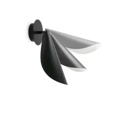 Applique murale, Liggera, noir, L12cm, H28,73cm - Faro