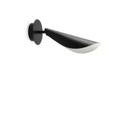Applique murale, Liggera, noir, L12cm, H28,73cm - Faro