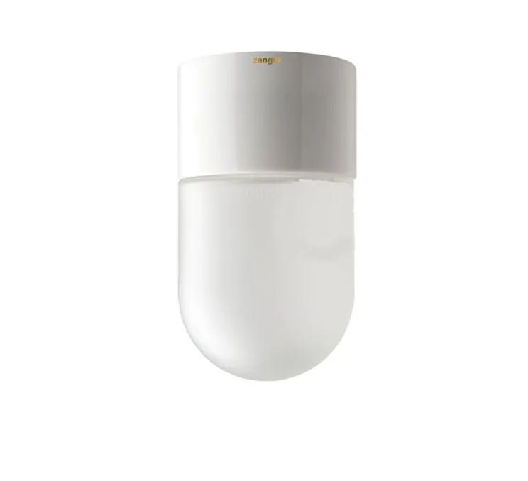 Applique murale, Light.005, avec glass001, blanc, Ø8,5cm, H5,5cm, IP20 - Zangra