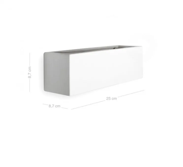 Applique murale, light.032.002.25, blanc, L25cm, H8,7cm - Zangra