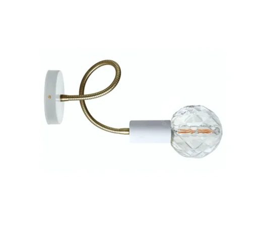 Applique murale, Light.047, blanc, Ø10cm, H48cm - Zangra